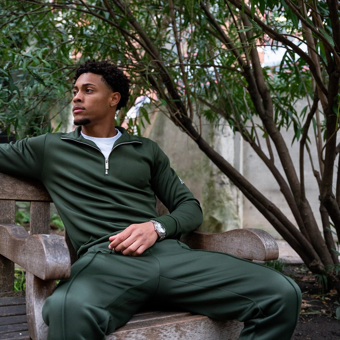 AE Forest Green Quarter Zip