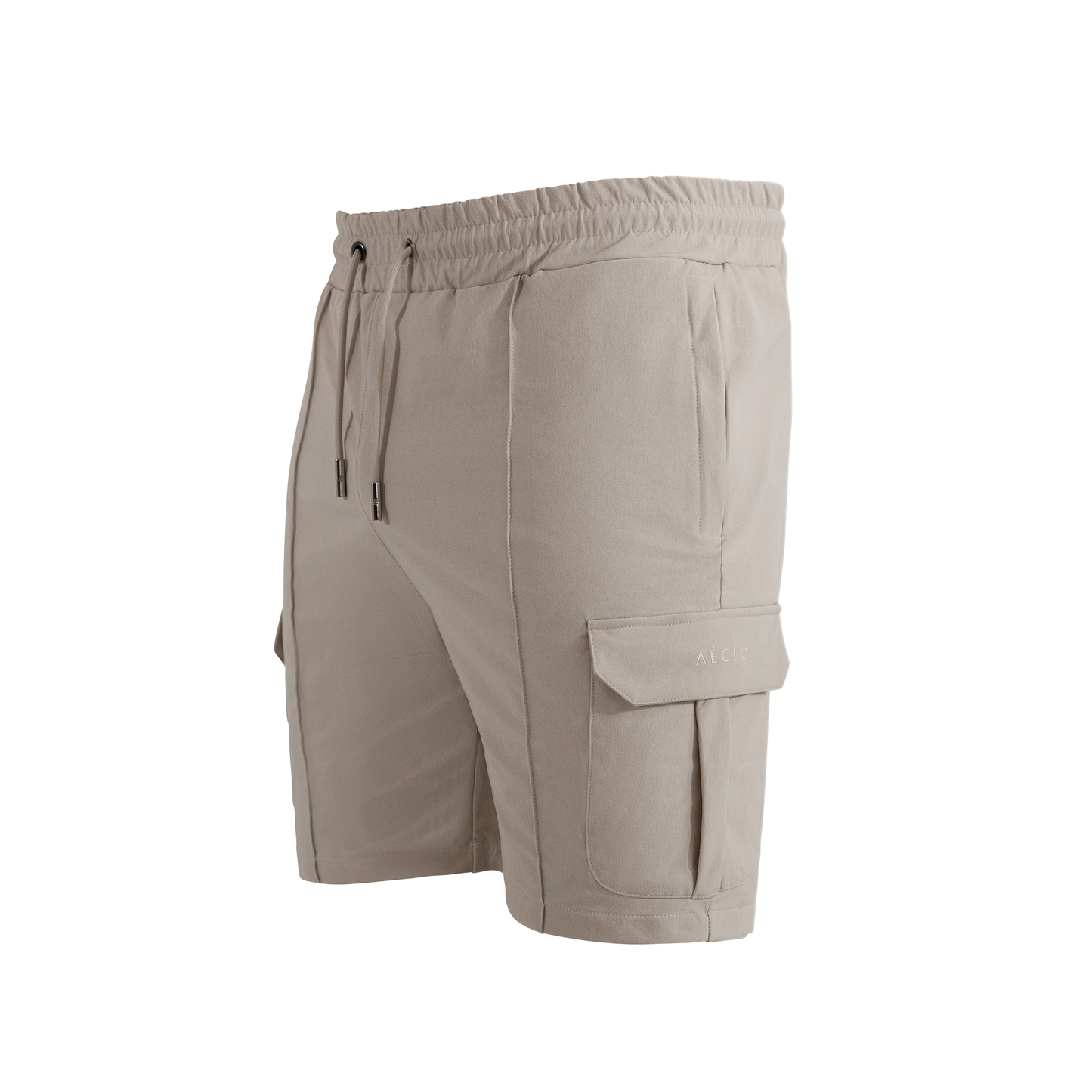 Beige Cargo Shorts