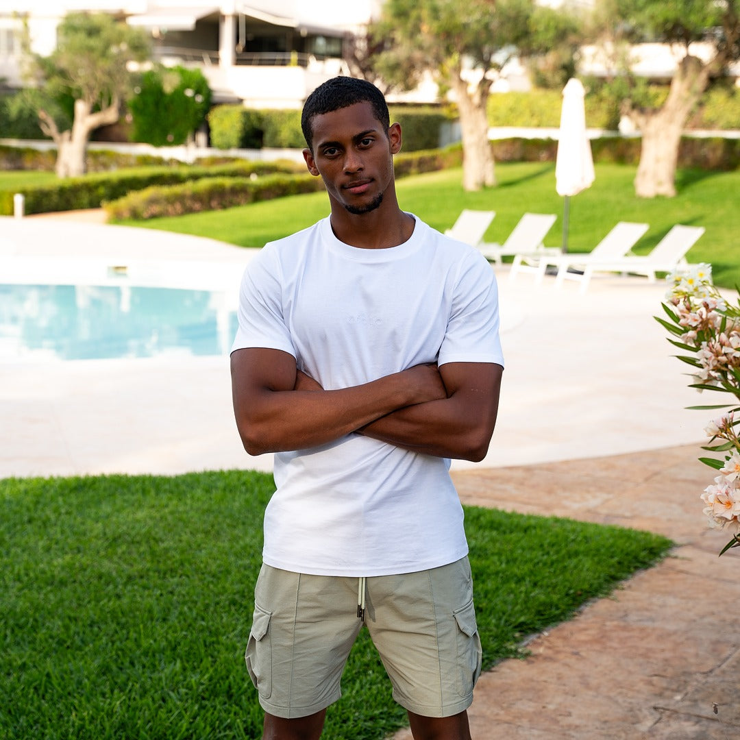 Beige Cargo Shorts