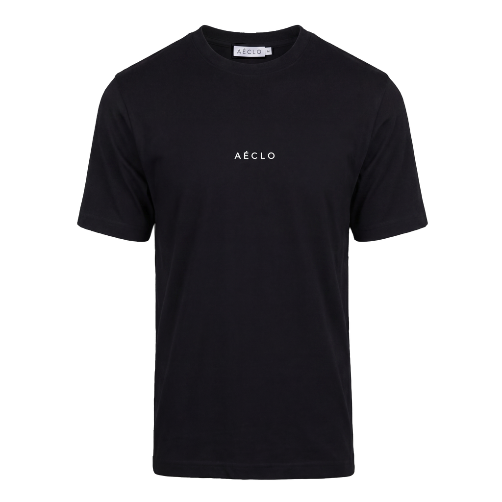 Black Slim Fit Embroidered T-Shirt - White