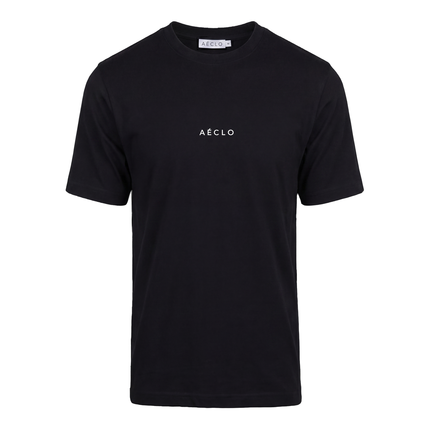 Black Slim Fit Embroidered T-Shirt - White