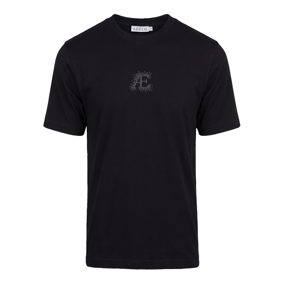 Black AE Scattered Logo Tee