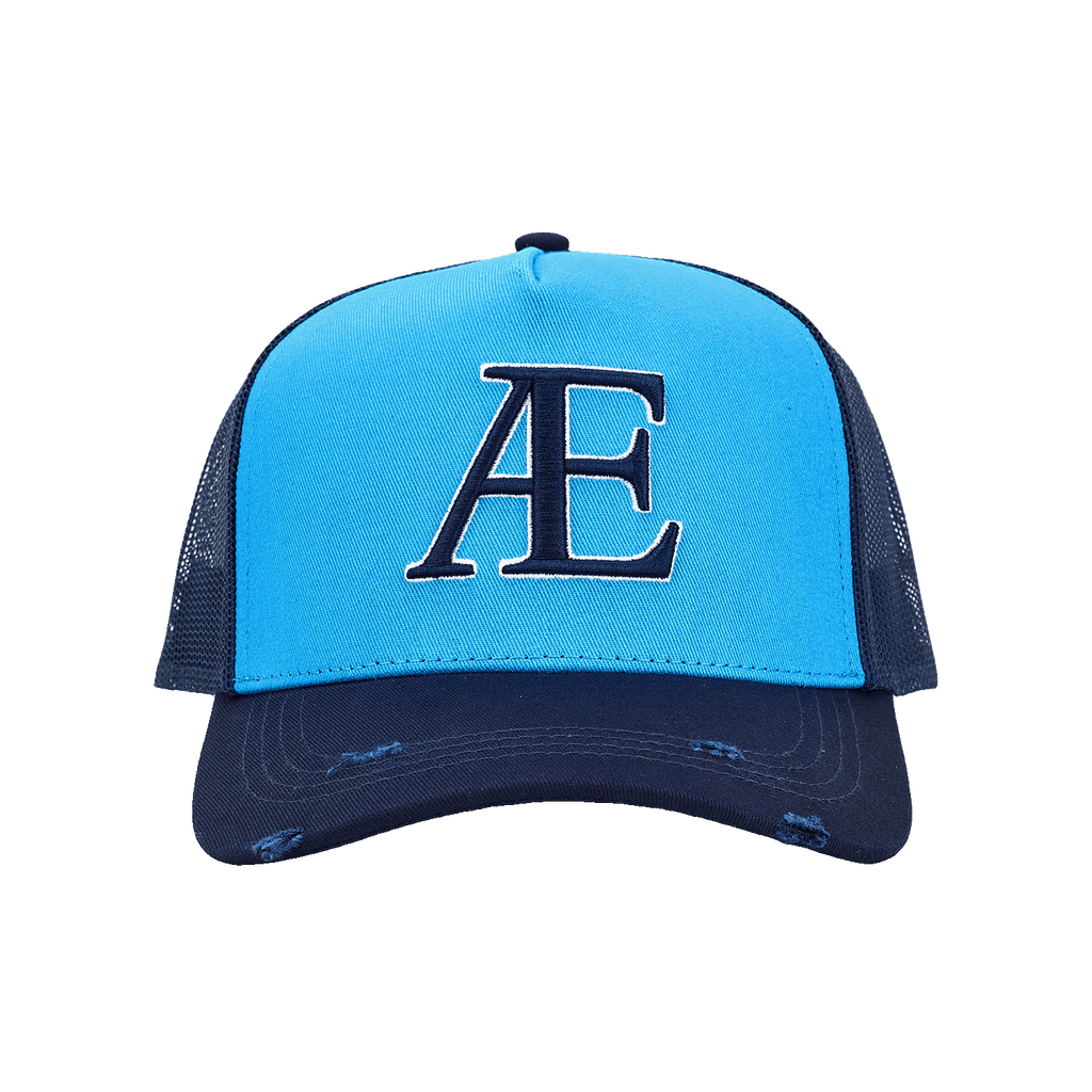 AE Blue Contrast Trucker Hat