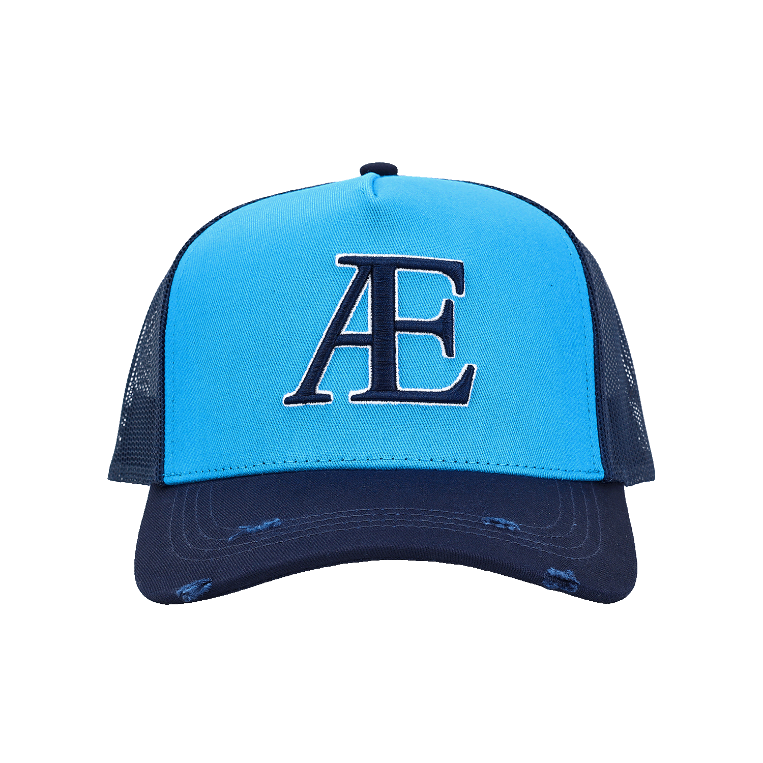 AE Blue Contrast Trucker Hat