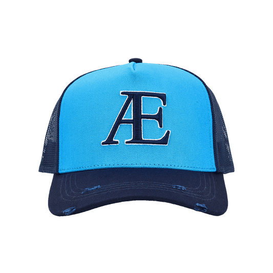 AE Blue Contrast Trucker Hat