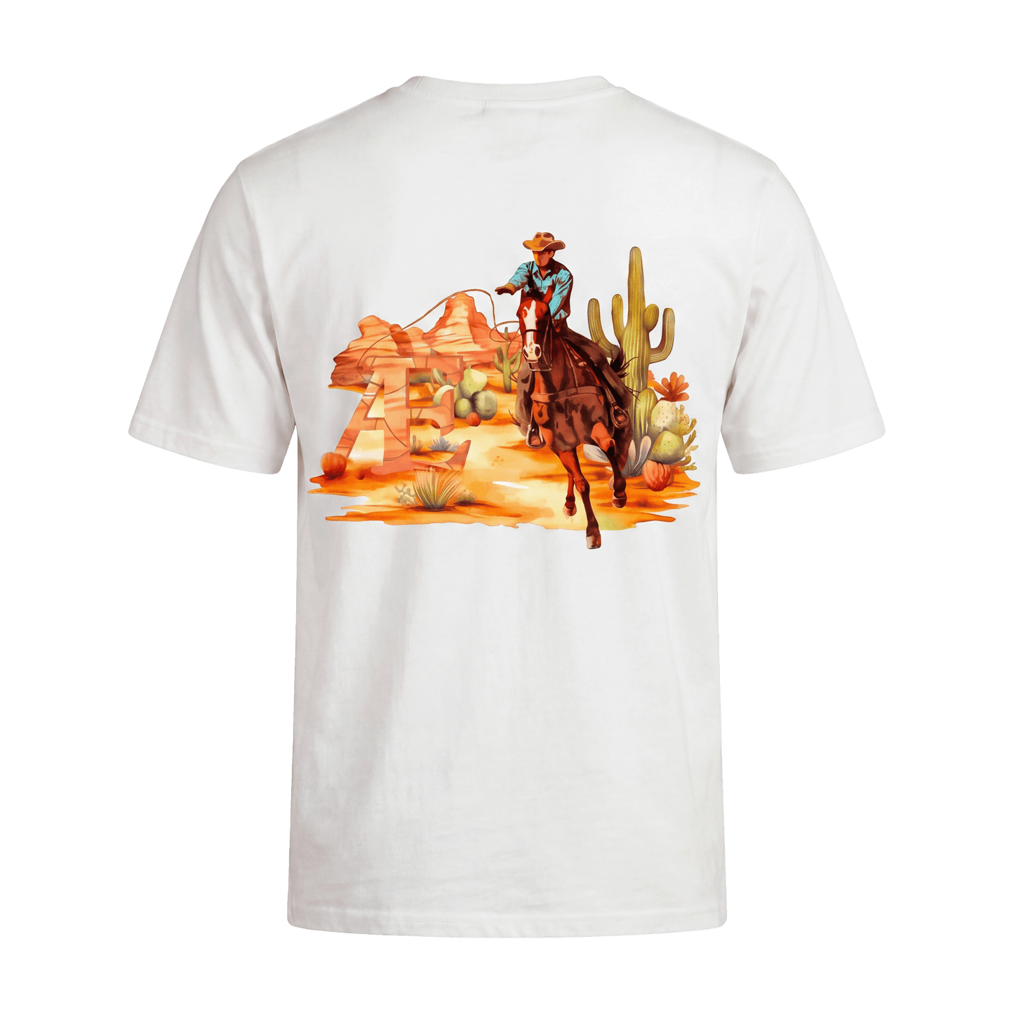 Relaxed Cowboy Tee - White