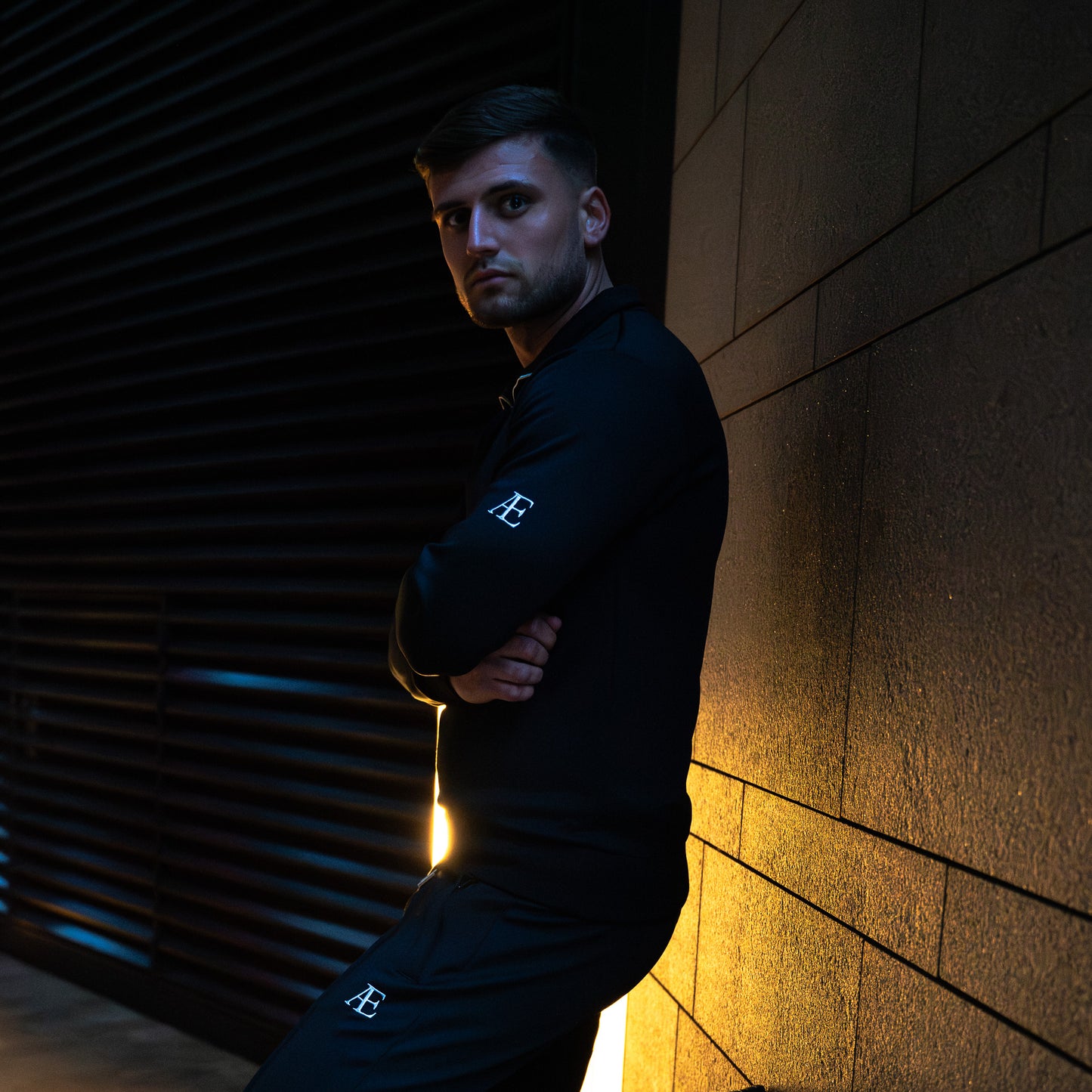 AE Black Quarter Zip