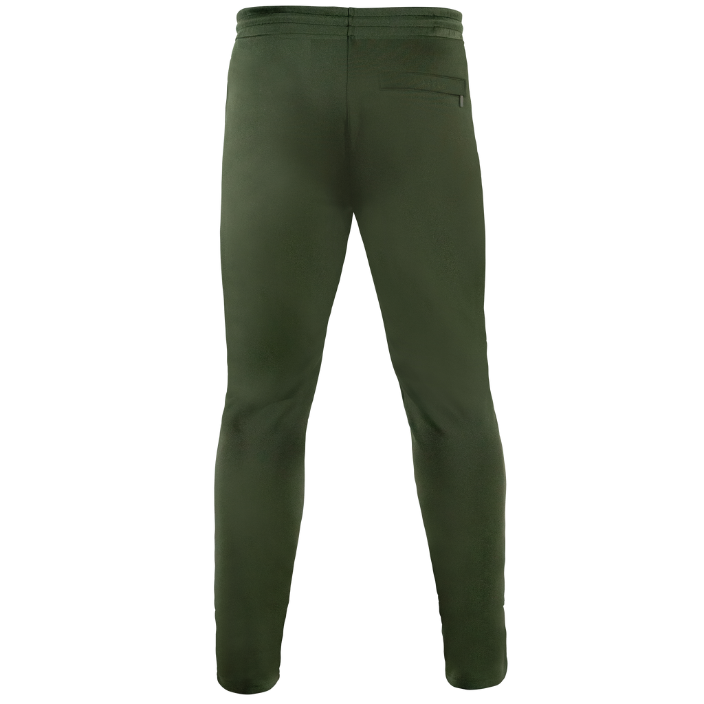  Forest green slim-fit bottoms back view