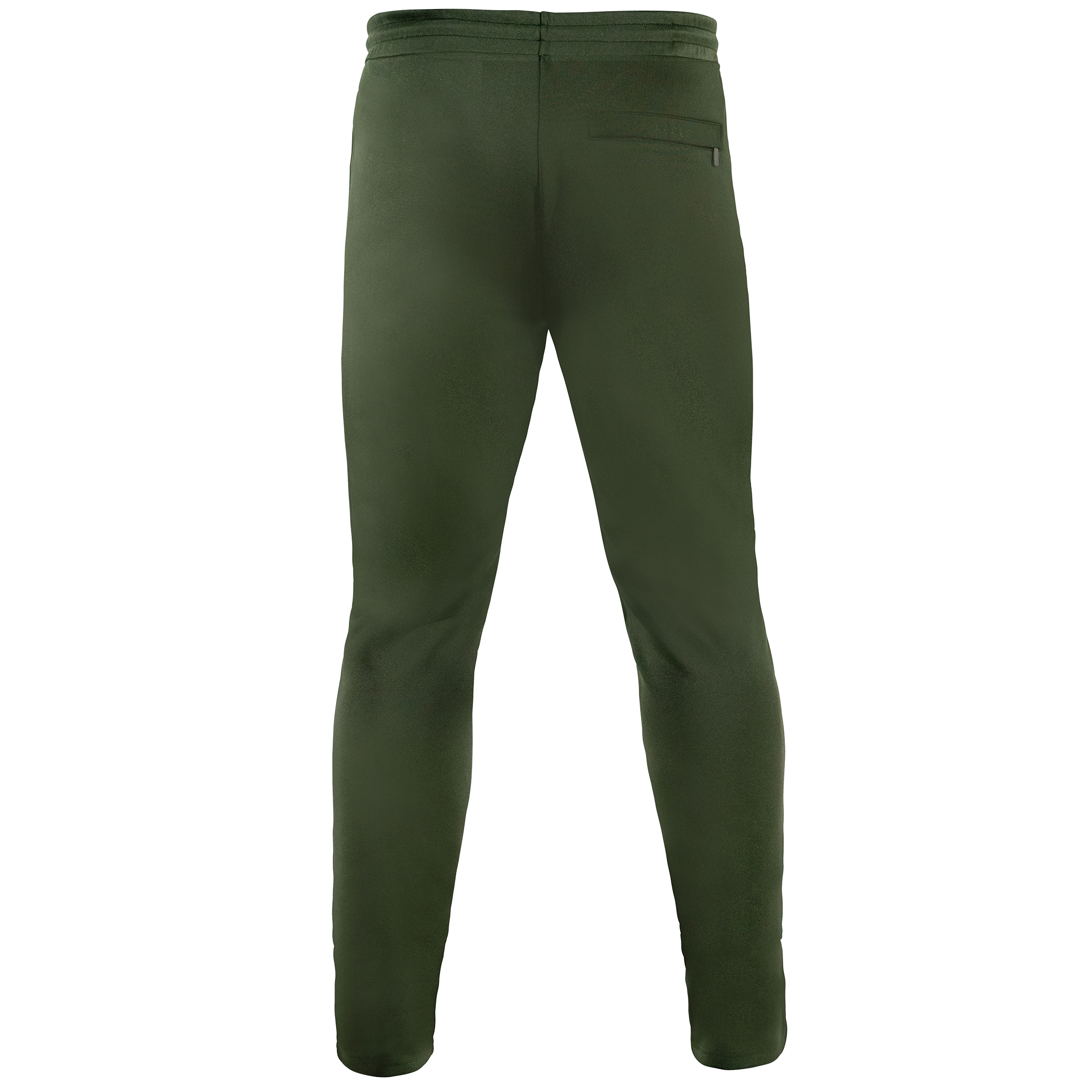  Forest green slim-fit bottoms back view