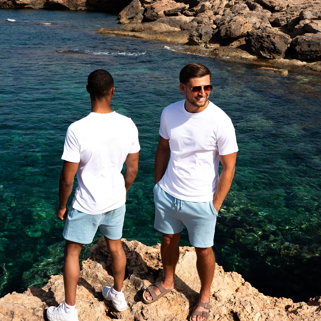 Heavyweight Cotton Shorts - Baby Blue