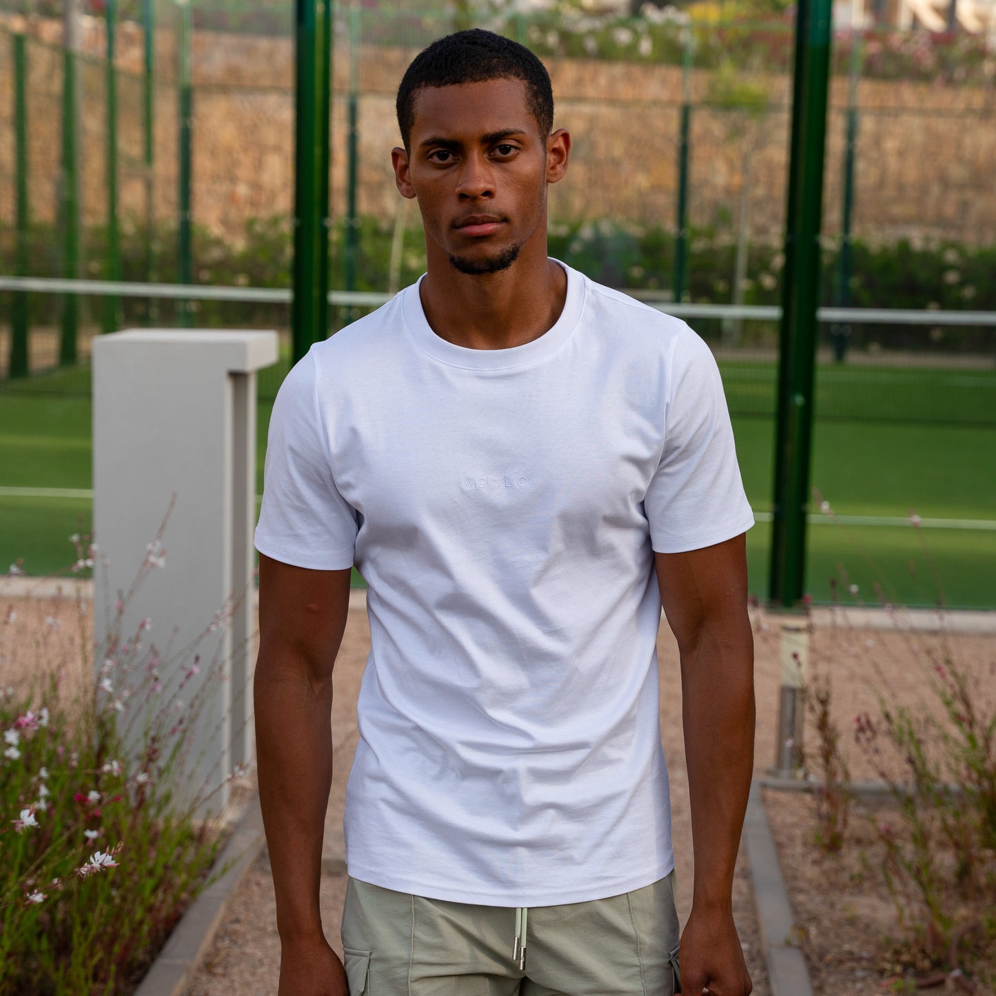 Slim Fit Embroidered T-Shirt - White