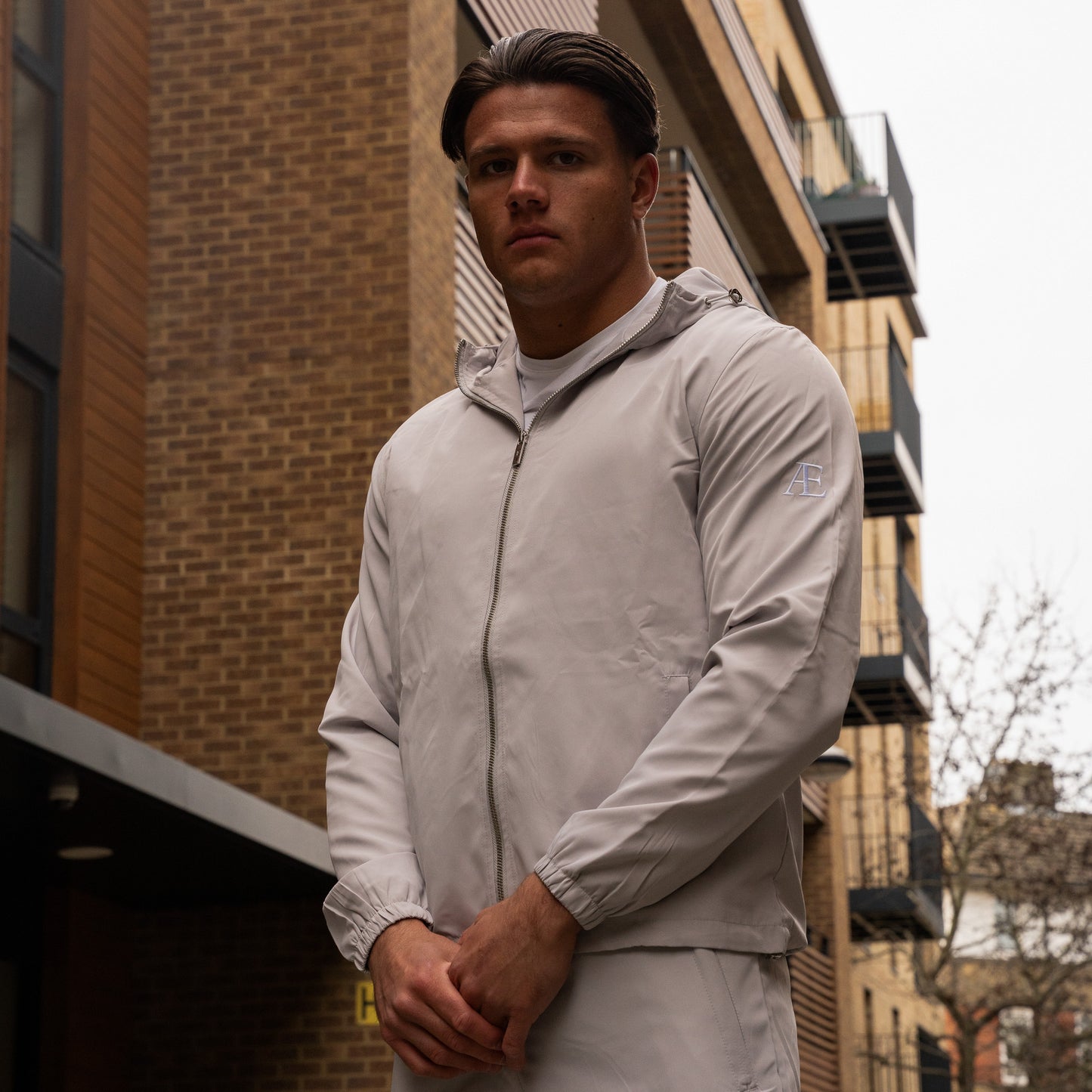 AE Beige Windbreaker