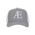 AE Grey/White Contrast Trucker Hat