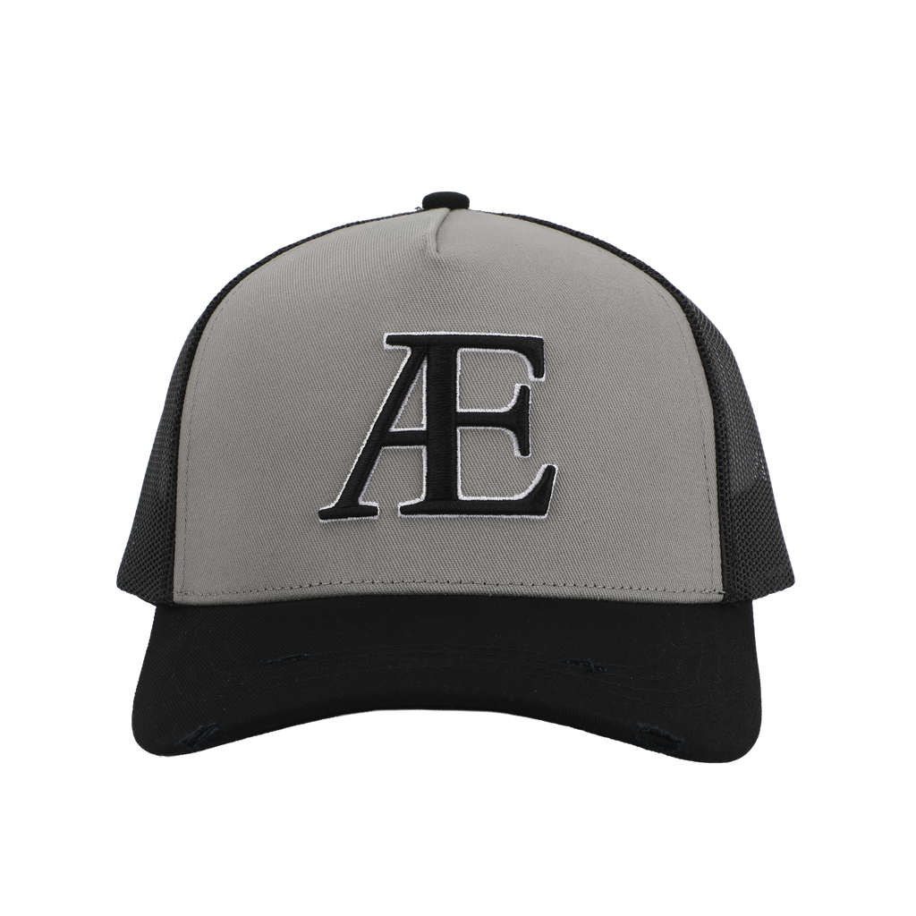 AE Grey Contrast Trucker Hat