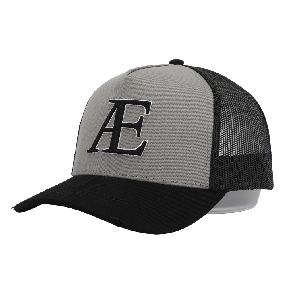 AE Grey Contrast Trucker Hat