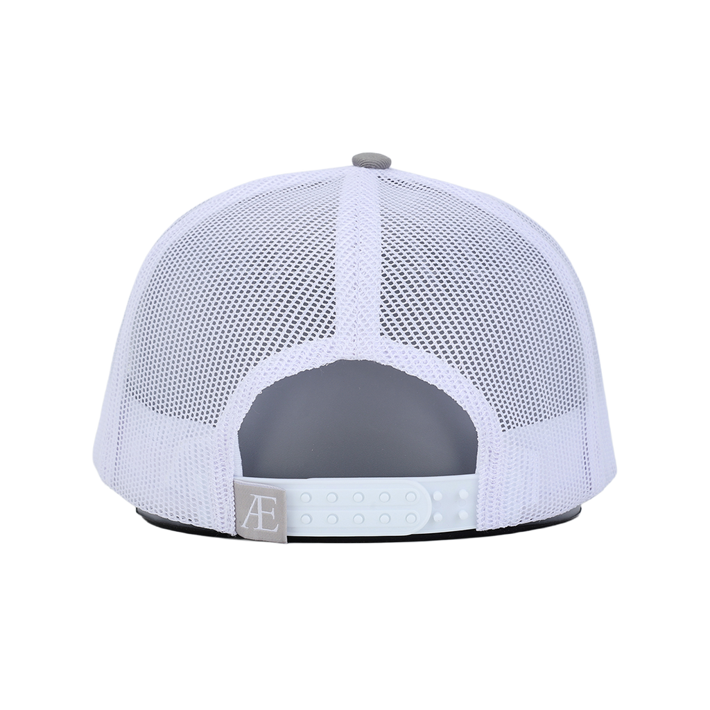 AE Grey/White Contrast Trucker Hat