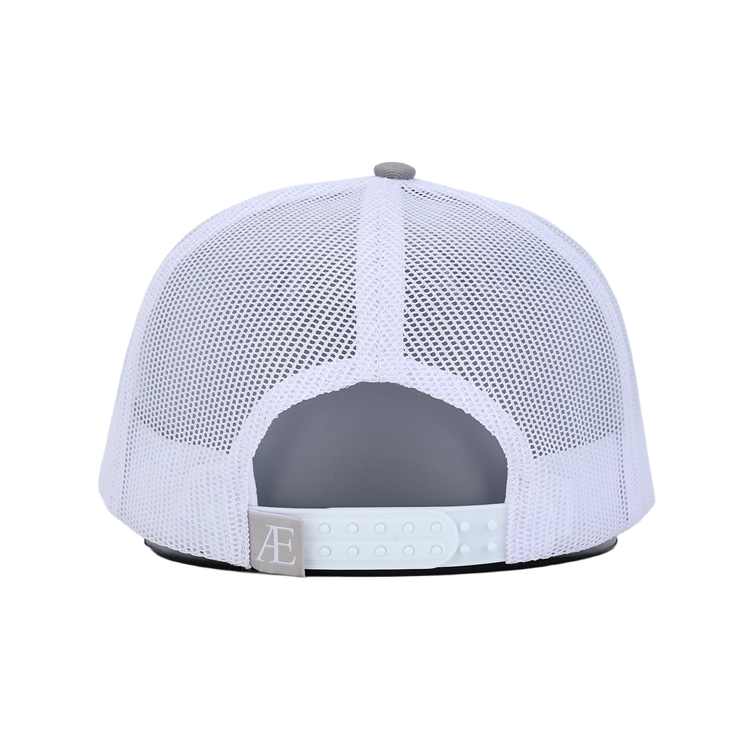 AE Grey/White Contrast Trucker Hat