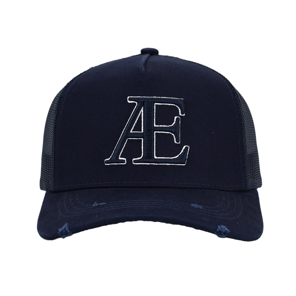 AE Navy Trucker Hat – A É C L O