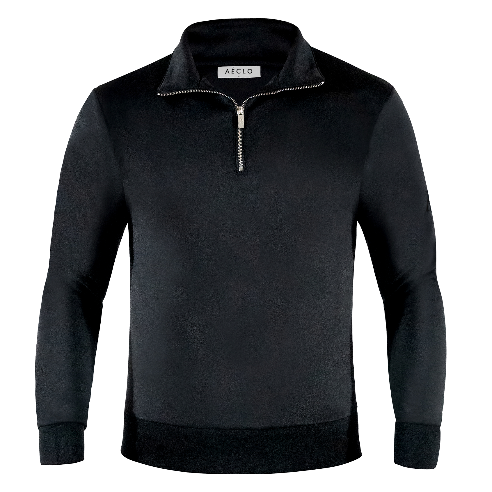 AE Black / Black Logo Quarter Zip