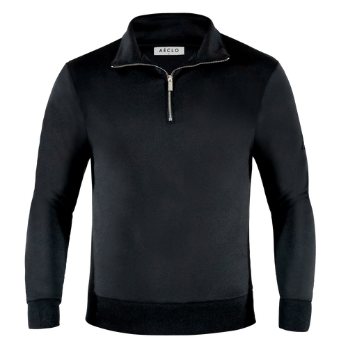 AE Black / Black Logo Quarter Zip