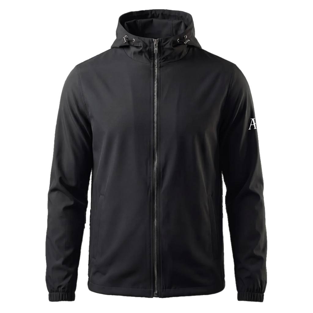 AE Black Windbreaker