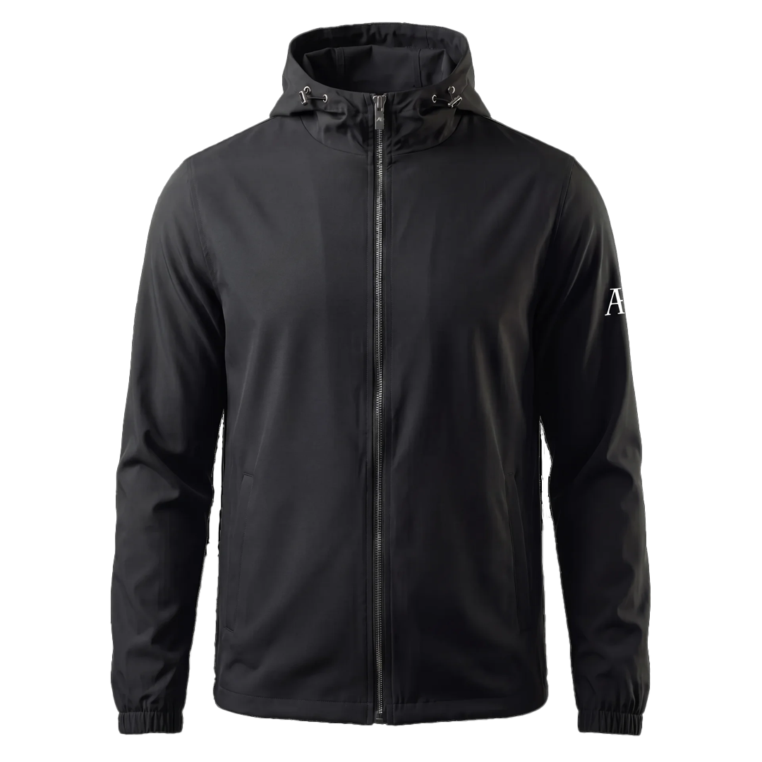 AE Black Windbreaker