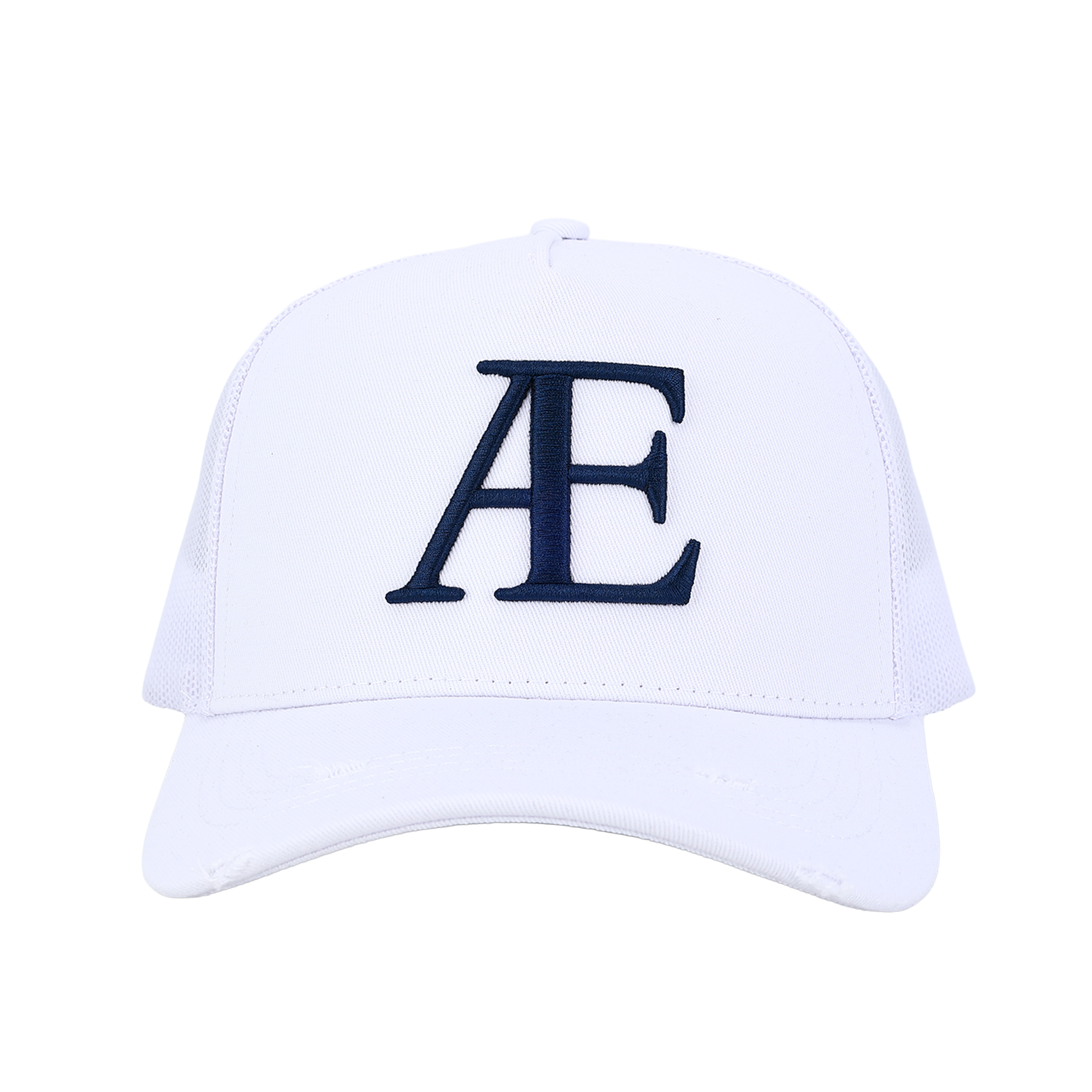 AE White/Navy Trucker Hat