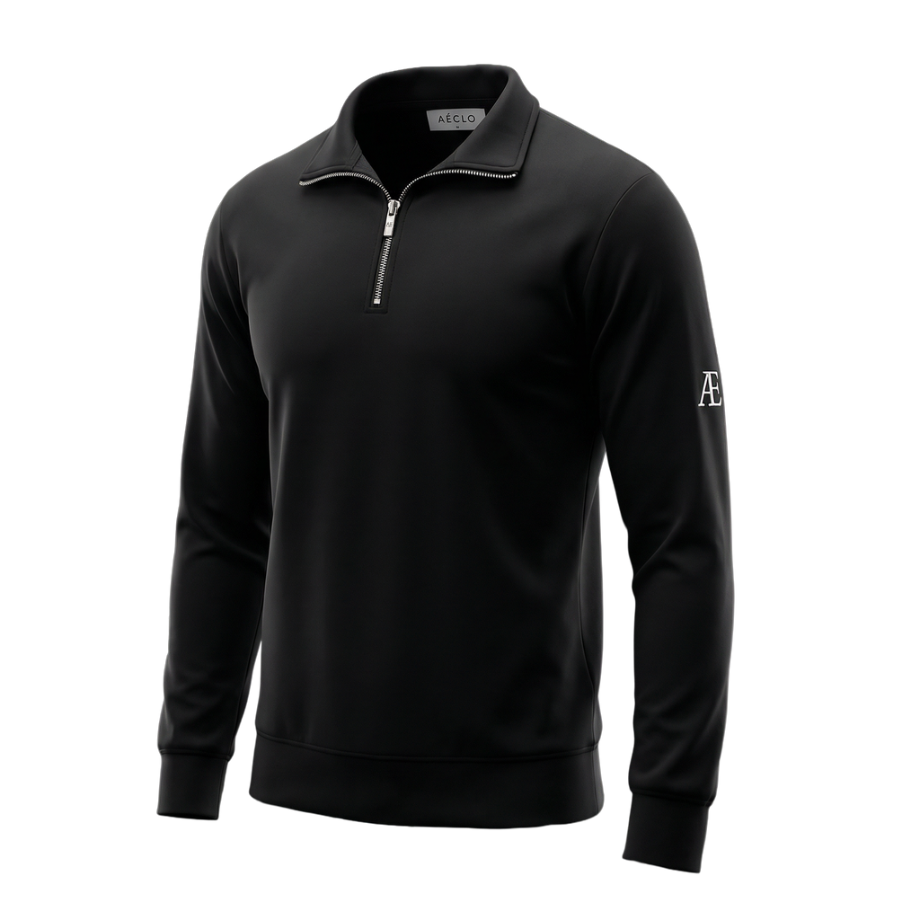AE Black Quarter Zip