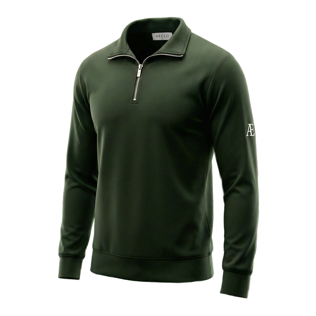 AE Forest Green Quarter Zip