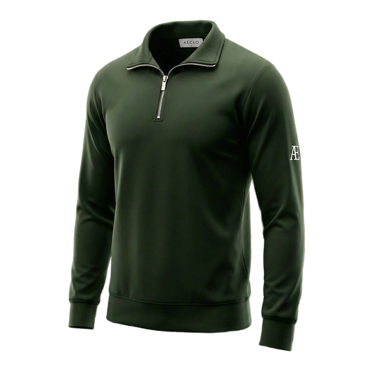 AE Forest Green Quarter Zip
