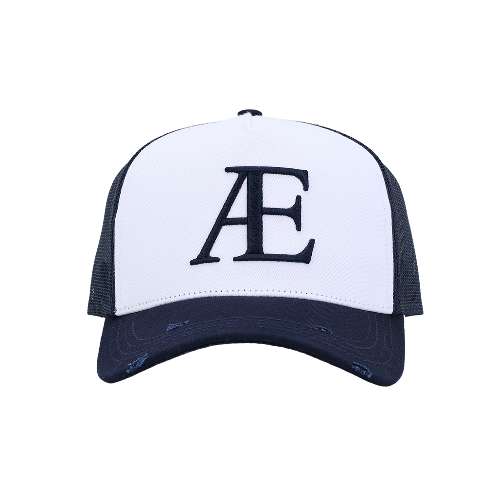 AE Navy Contrast Trucker Hat