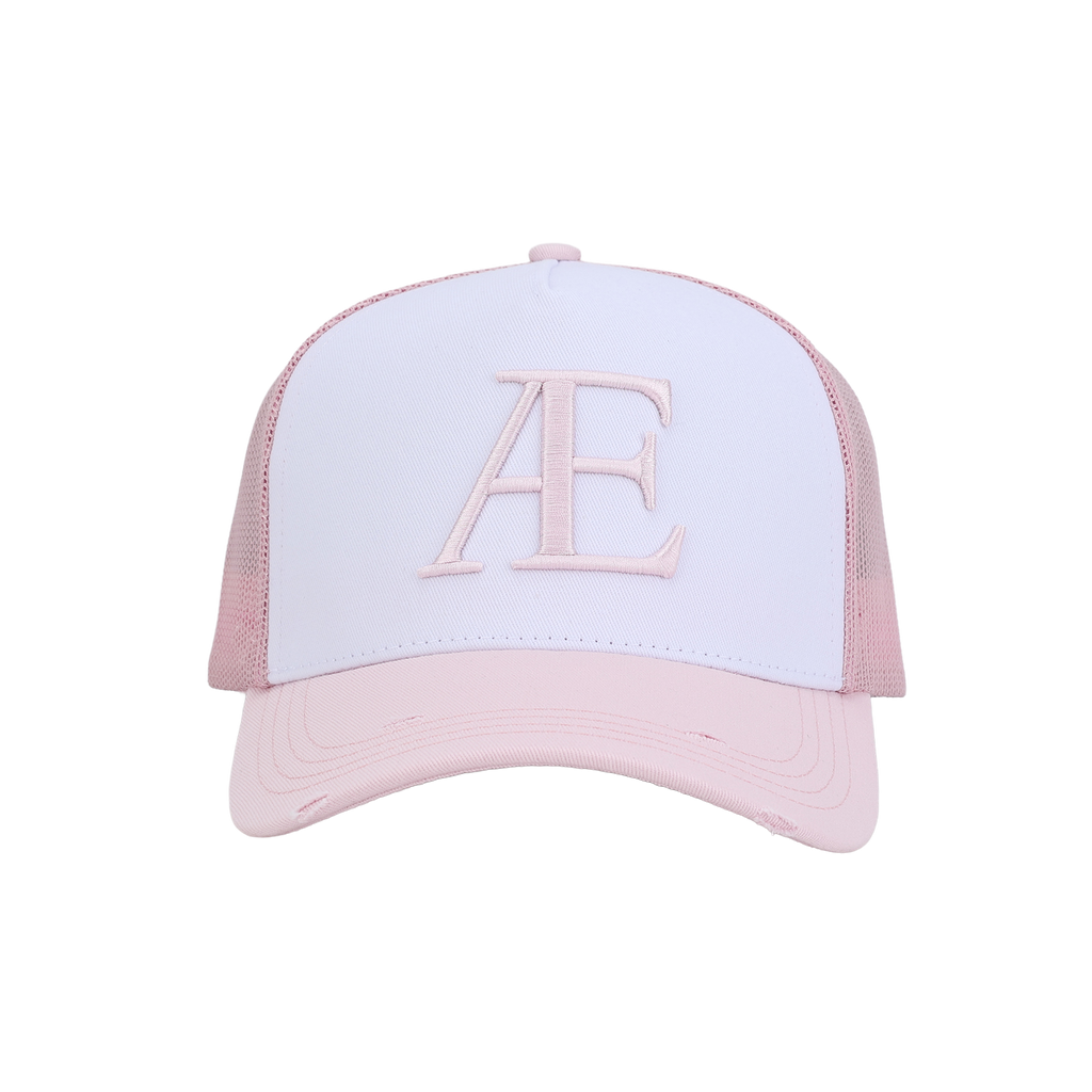 AE Pink Contrast Trucker Hat