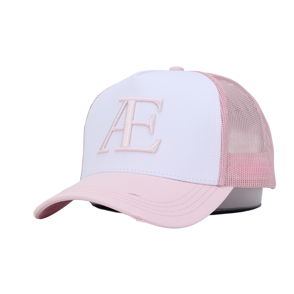 AE Pink Contrast Trucker Hat
