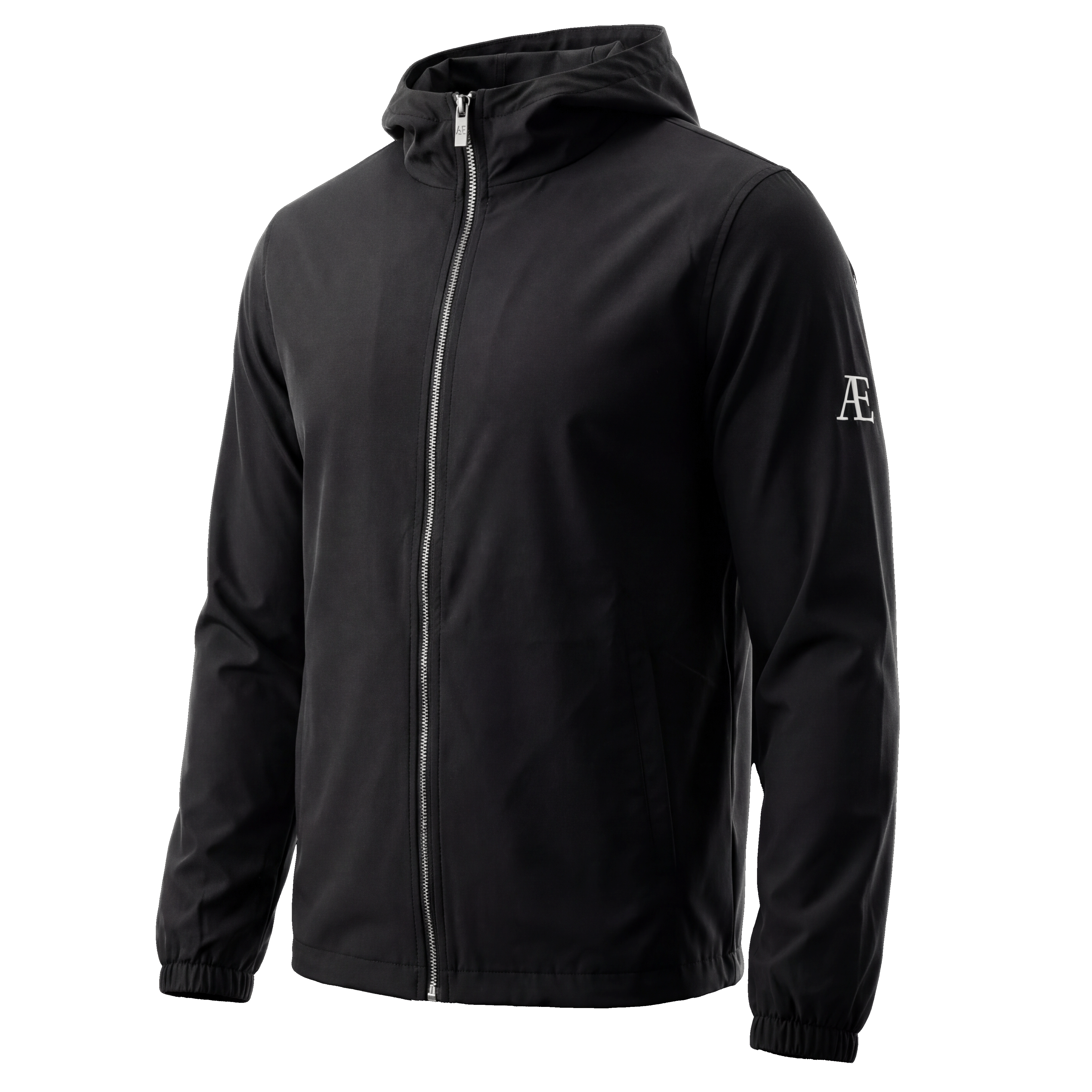 AE Black Windbreaker