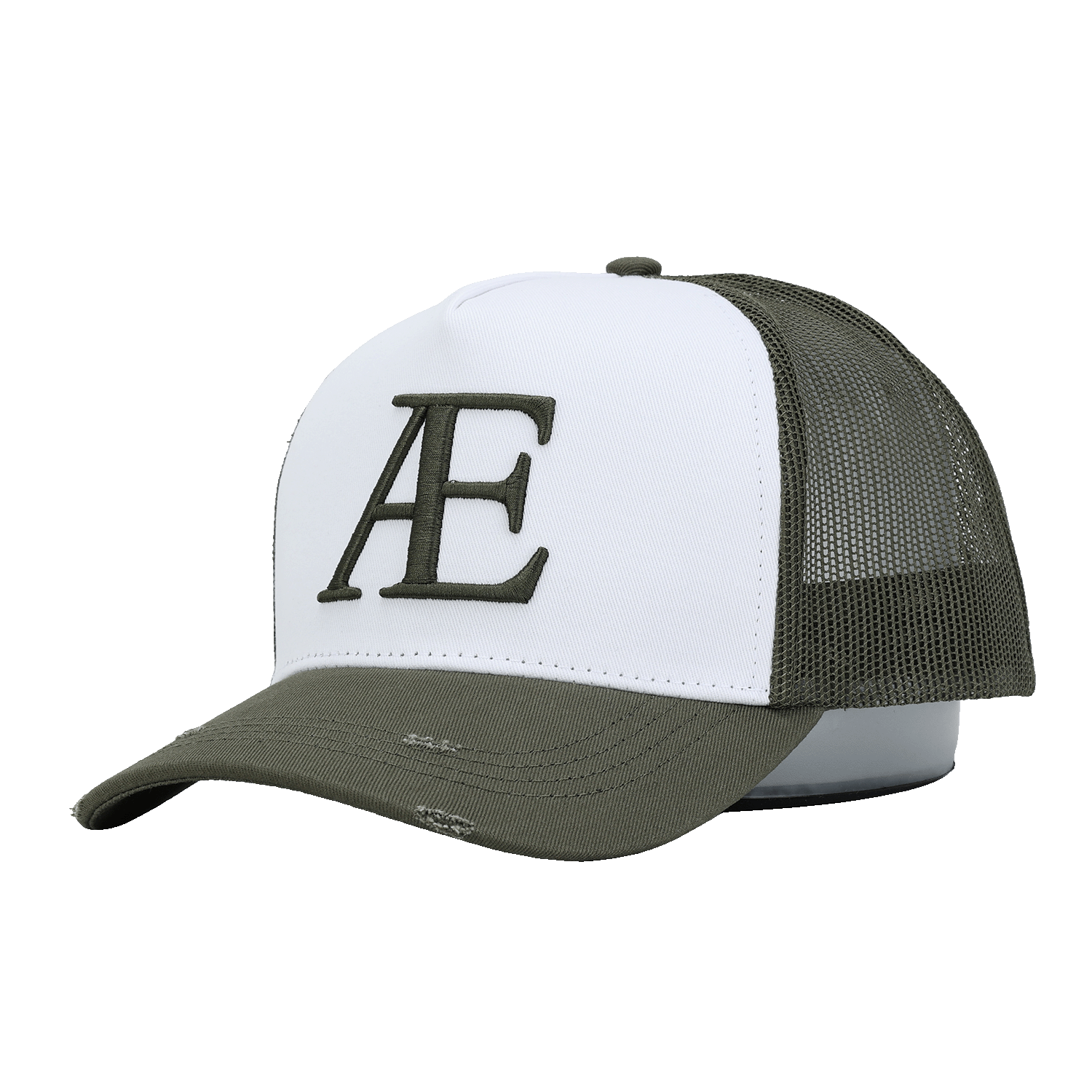 AE Khaki Contrast Trucker Hat
