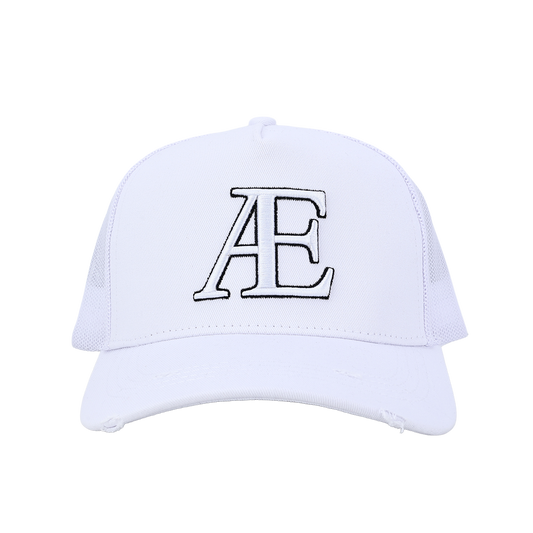 AE White/Black Trucker Hat
