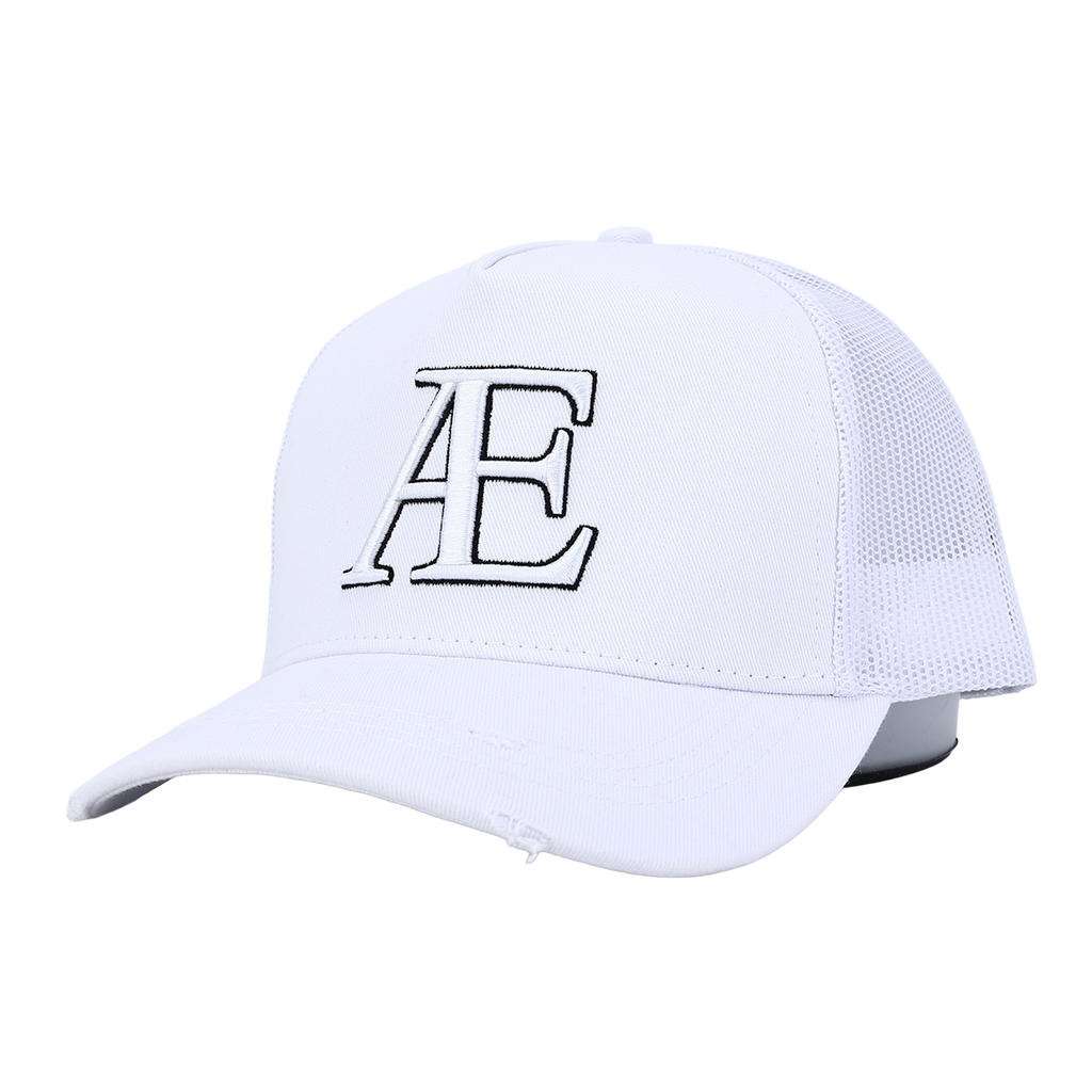 AE White/Black Trucker Hat